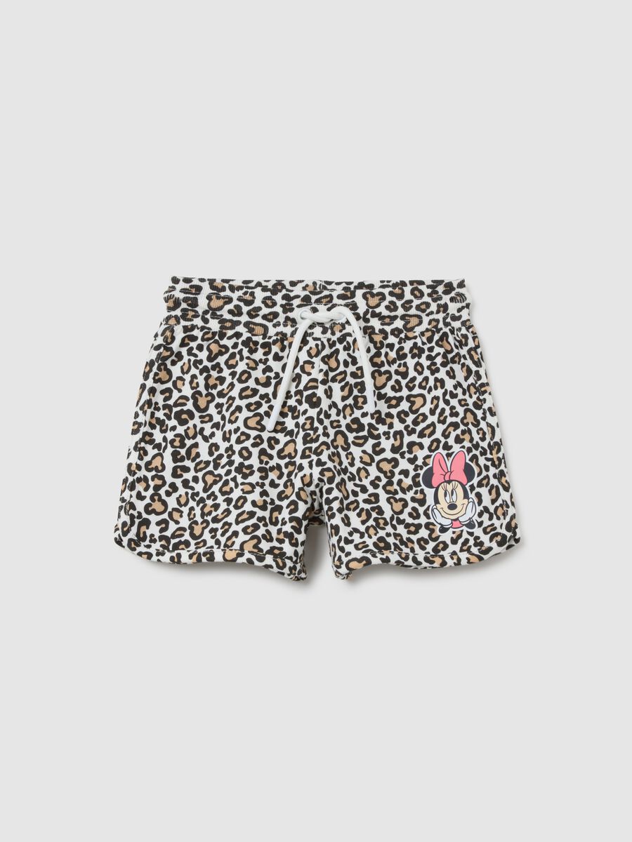 Girls' multicolour regular fit pure cotton shorts with print_0