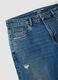 Blue denim jeans in stretch cotton, regular fit_1