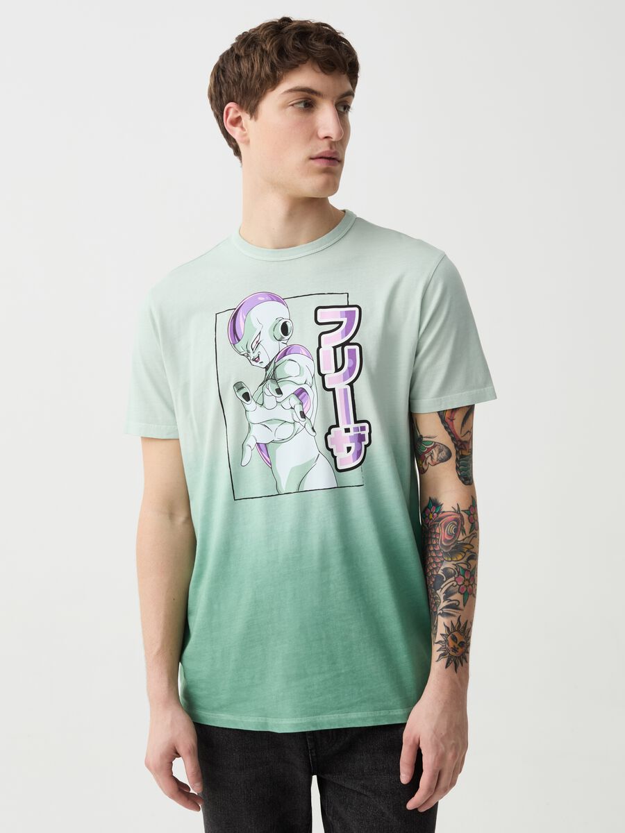Shaded t-shirt with DragonBall Z Freezer print_0