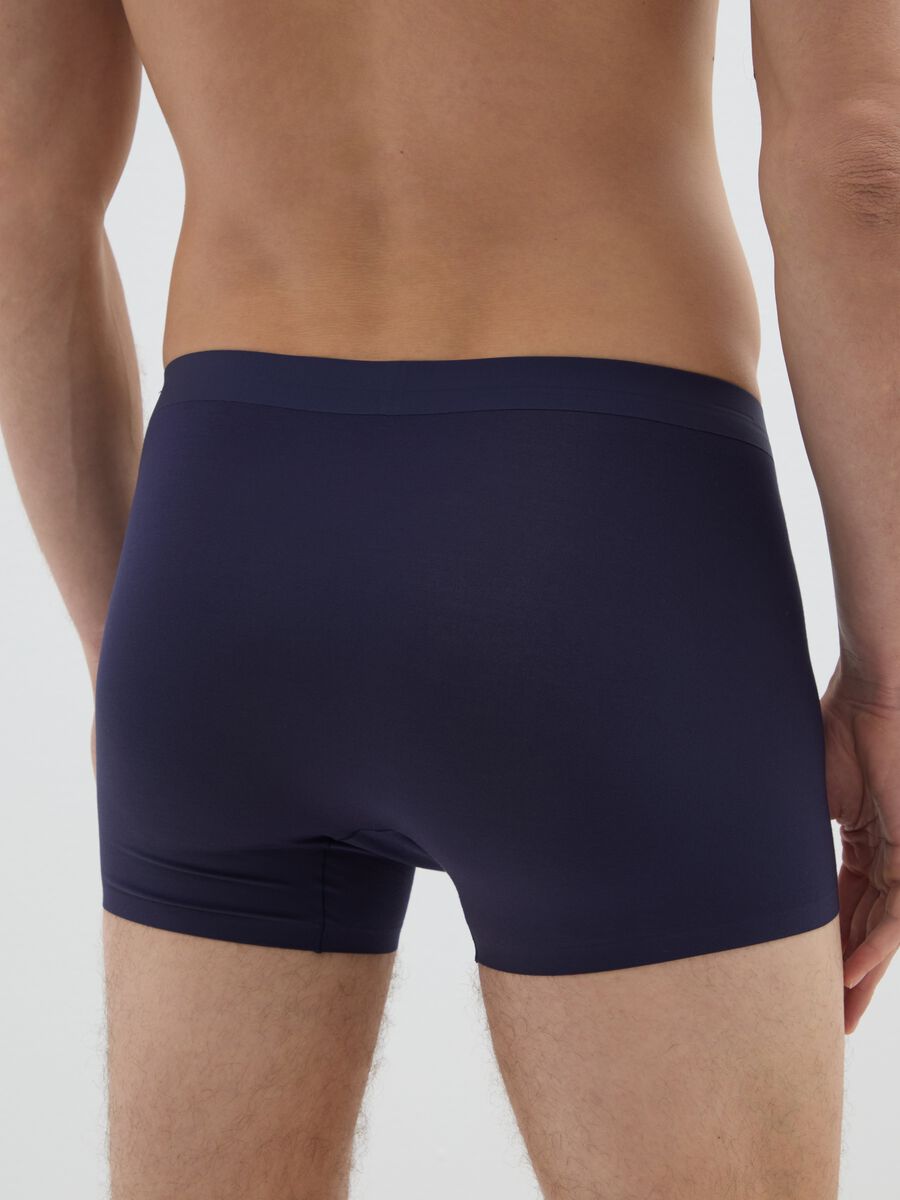 Bipack di boxer blu in modal elasticizzato_2