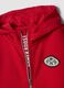 Red cotton-blend hoodie with racing print, relaxed fit_2