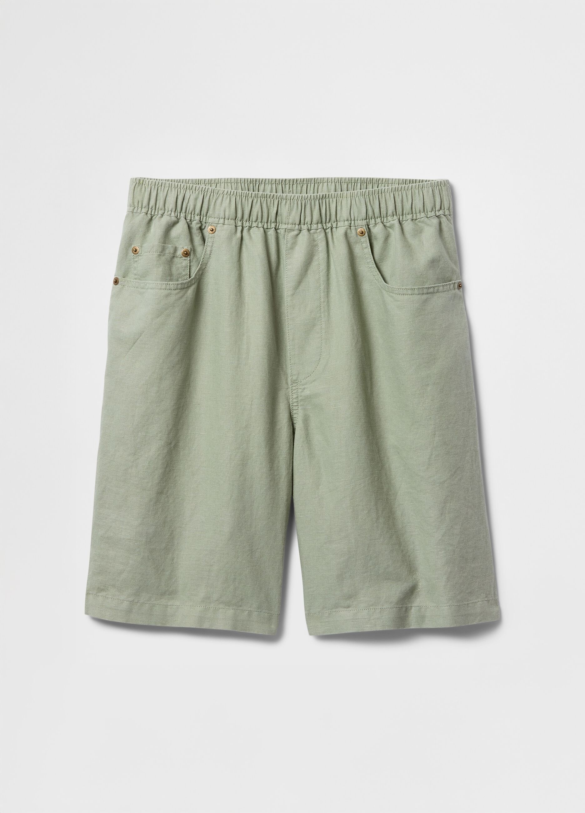 Green Linen and Cotton Shorts by Gap