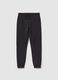 Fleece joggers with drawstring_4