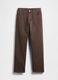 Straight Brown Denim Trousers_4