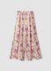 Pink pure cotton palazzo trousers_0