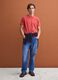 Red Supima cotton crew-neck T-shirt, regular fit_1