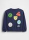 Blue cotton sweatshirt for kids_1