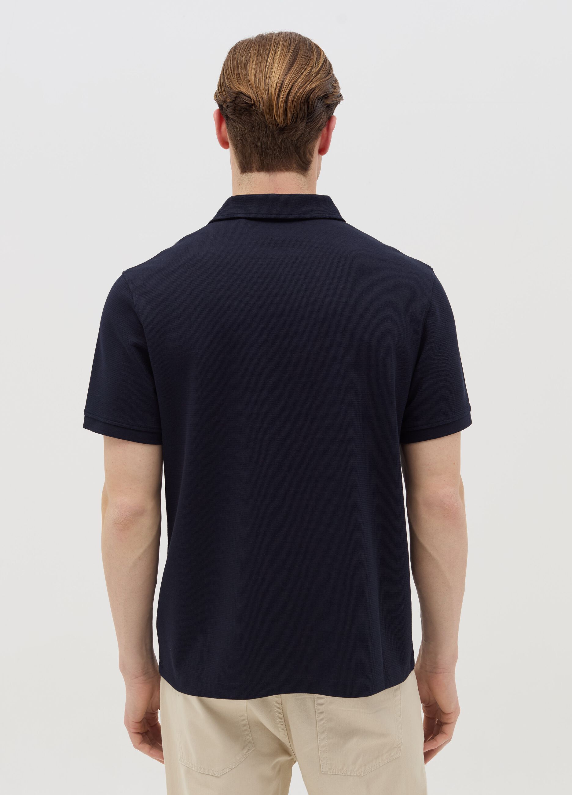 Regular-fit polo shirt in jersey