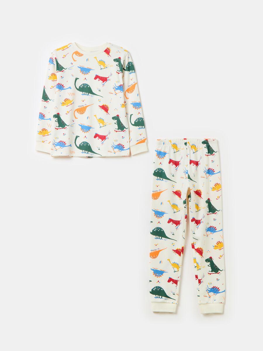 Organic cotton pyjamas with print_0