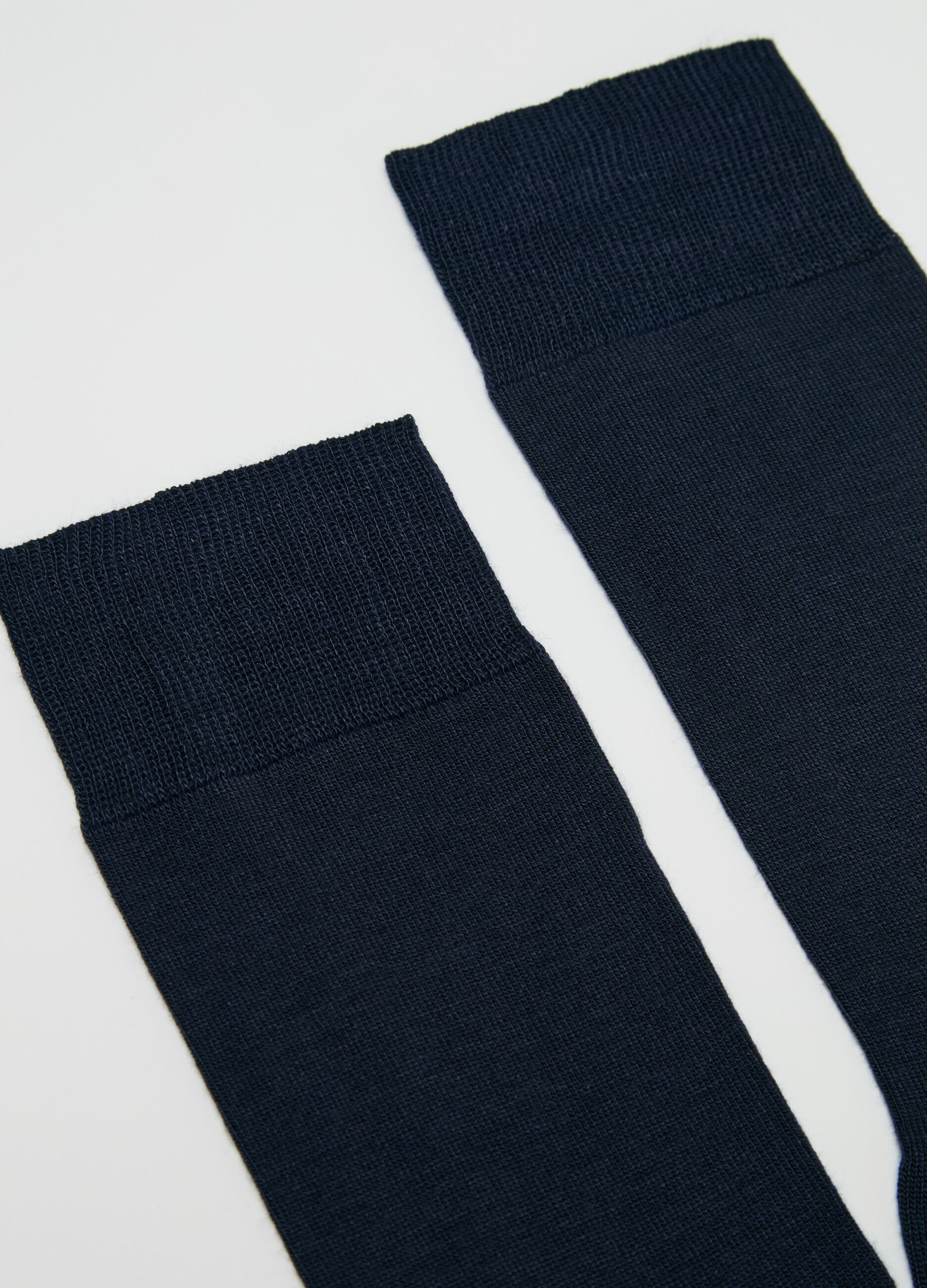 Two-pair pack midi socks in bamboo viscose
