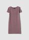 Pink stretch cotton midi dress_3