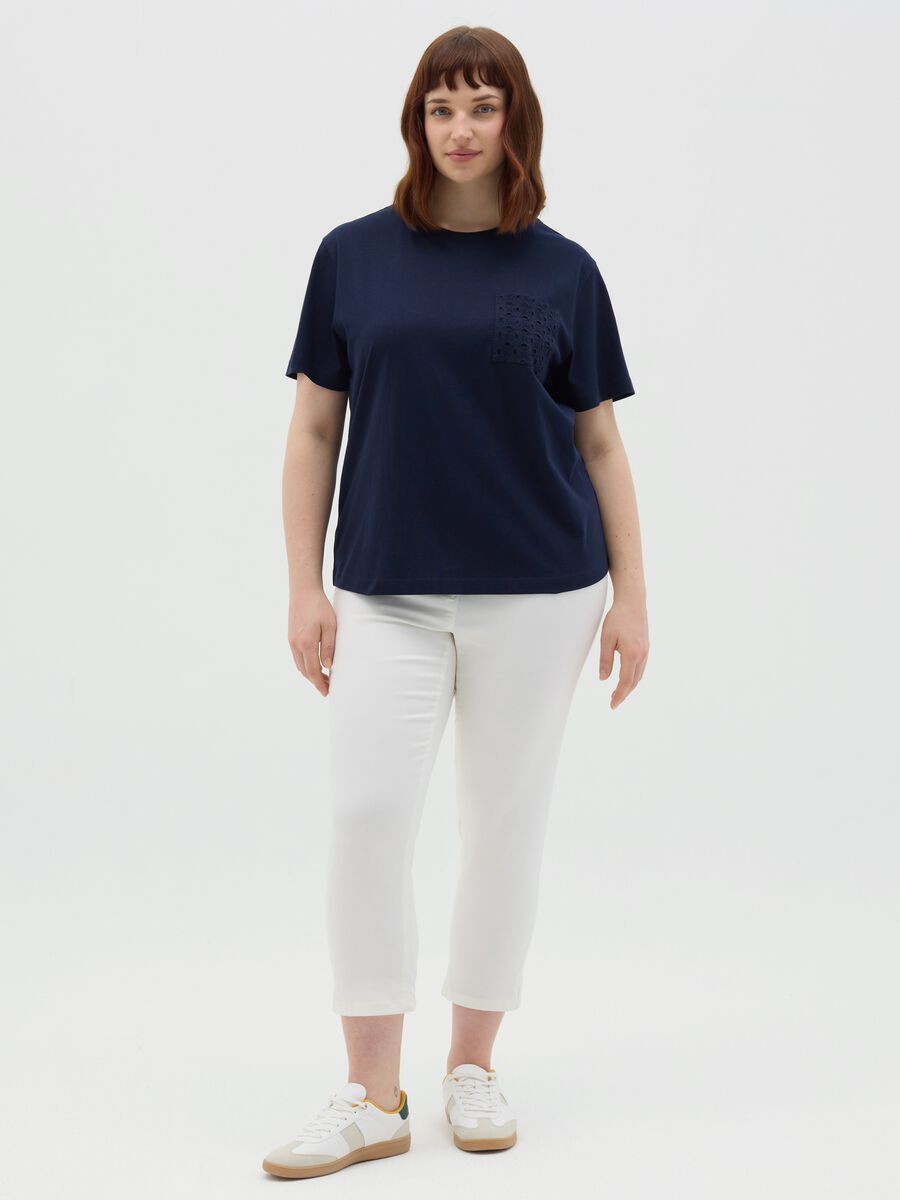 Mya Blue Cotton T-shirt_1