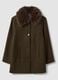 Brown wool and viscose-blend coat with contrast collar_4
