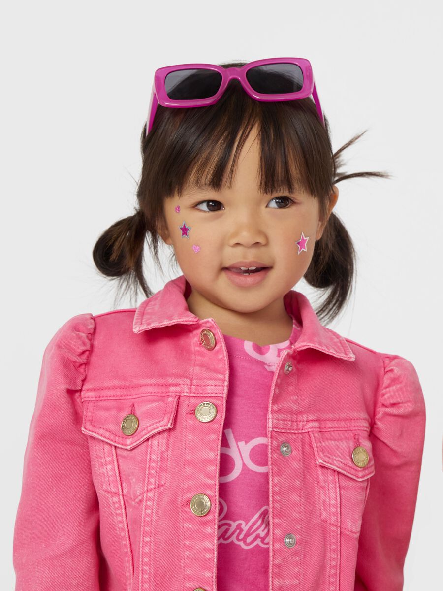 Giacca in denim con maniche a palloncino Barbie™_0