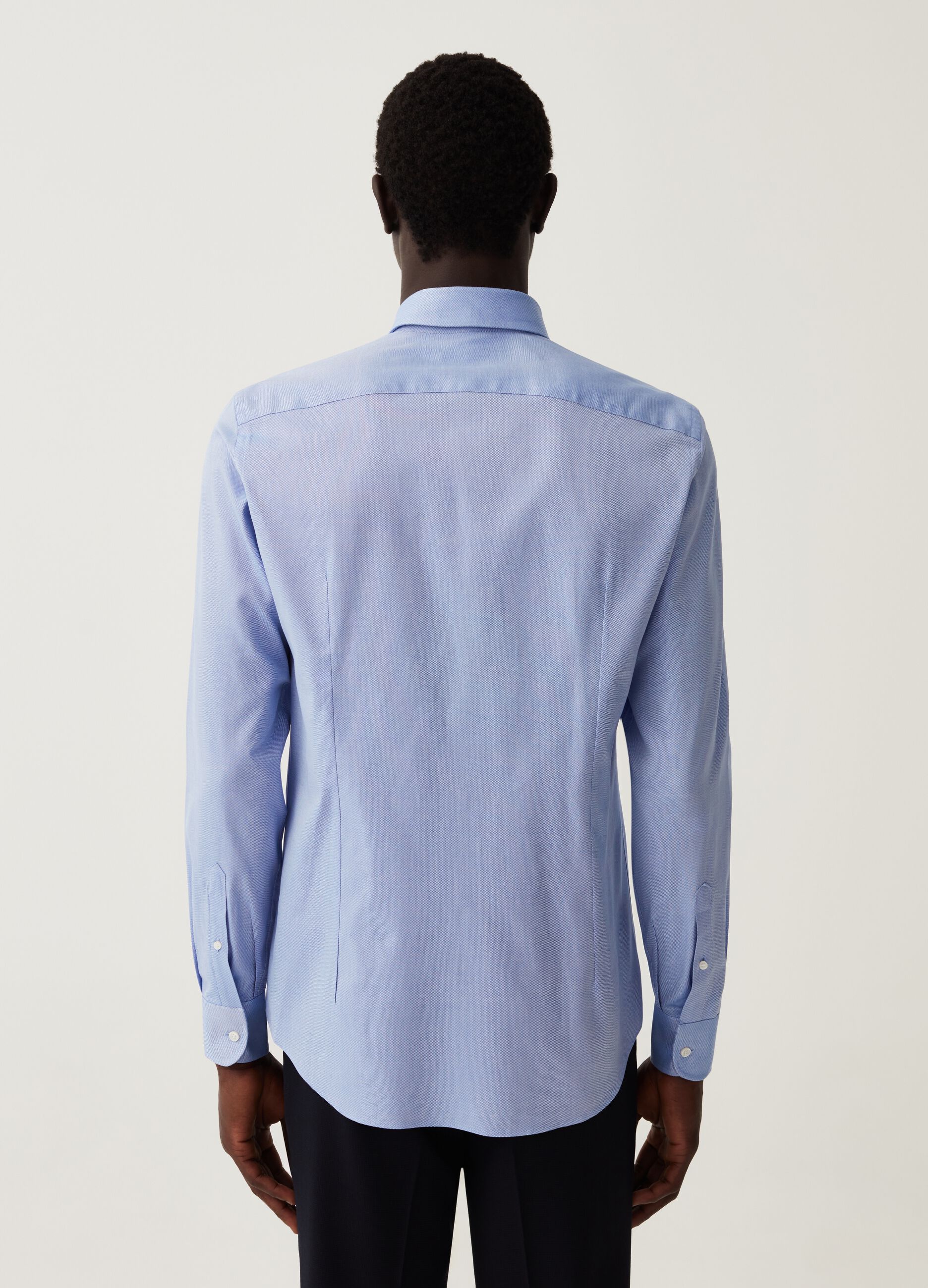 Camicia slim fit in cotone oxford_2
