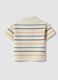 Children's regular fit multicolor striped pure cotton polo_1