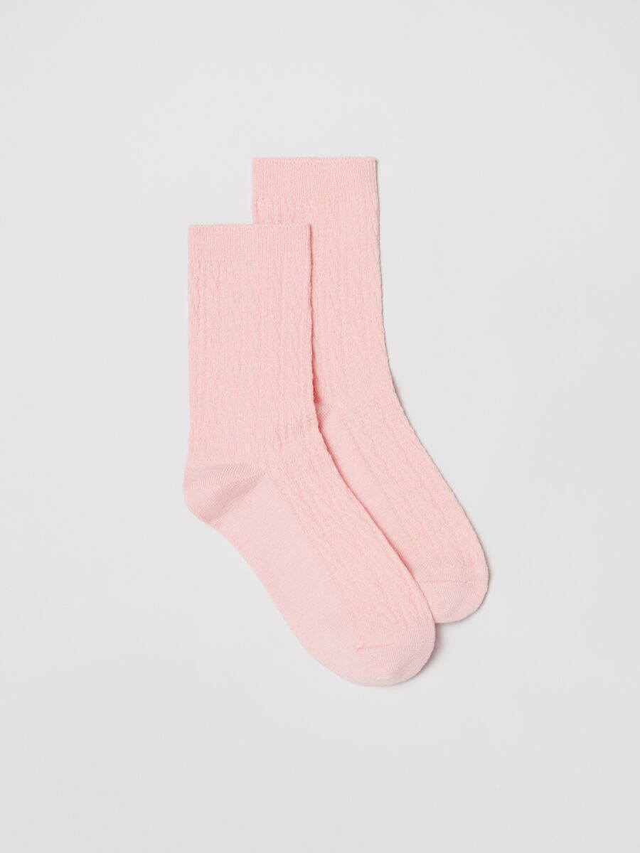 Bipack calze corte stretch a righe_1
