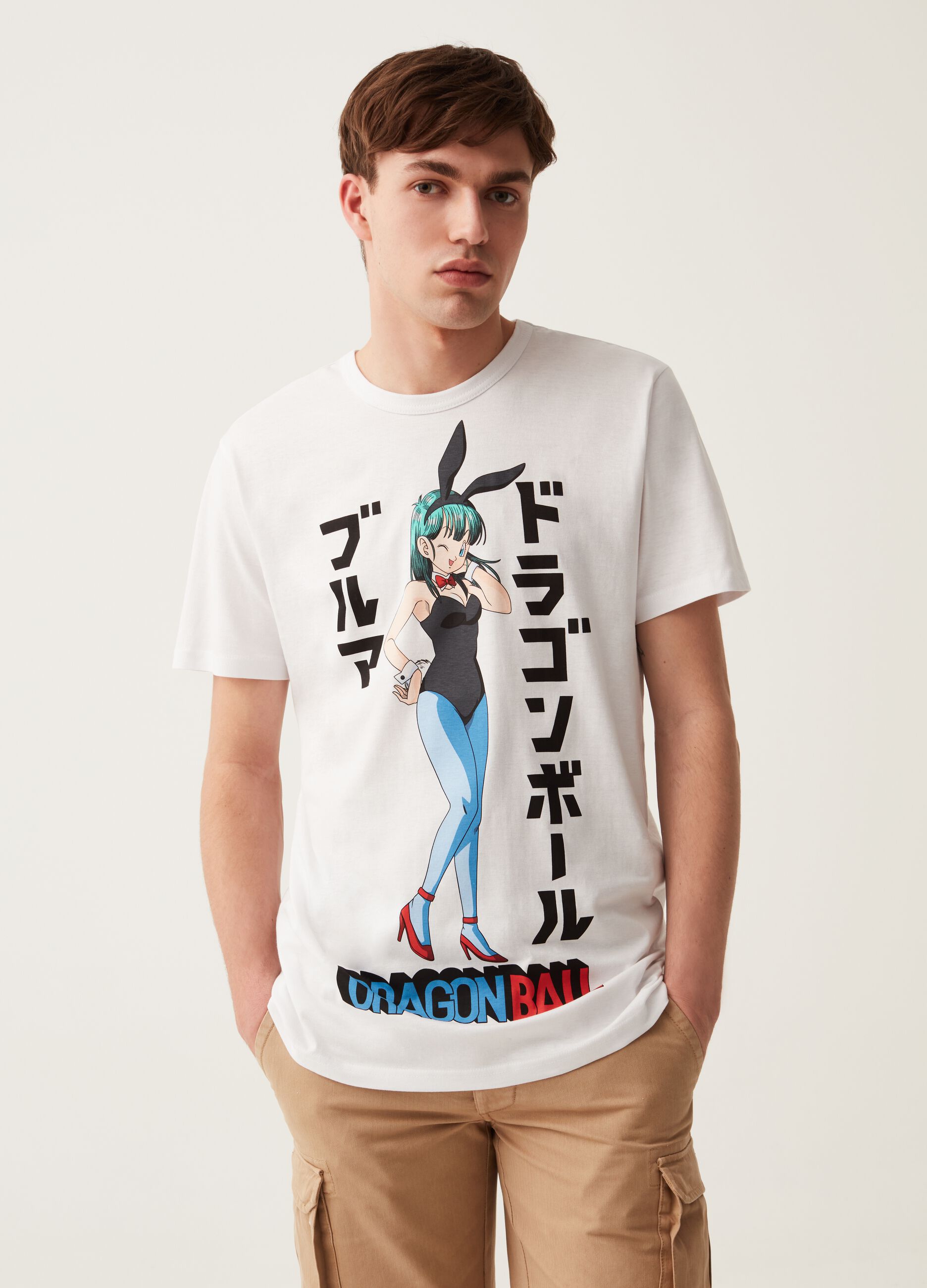T-shirt con stampa Dragon Ball Bulma