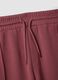 Red cotton-blend regular-fit shorts with drawstring_5