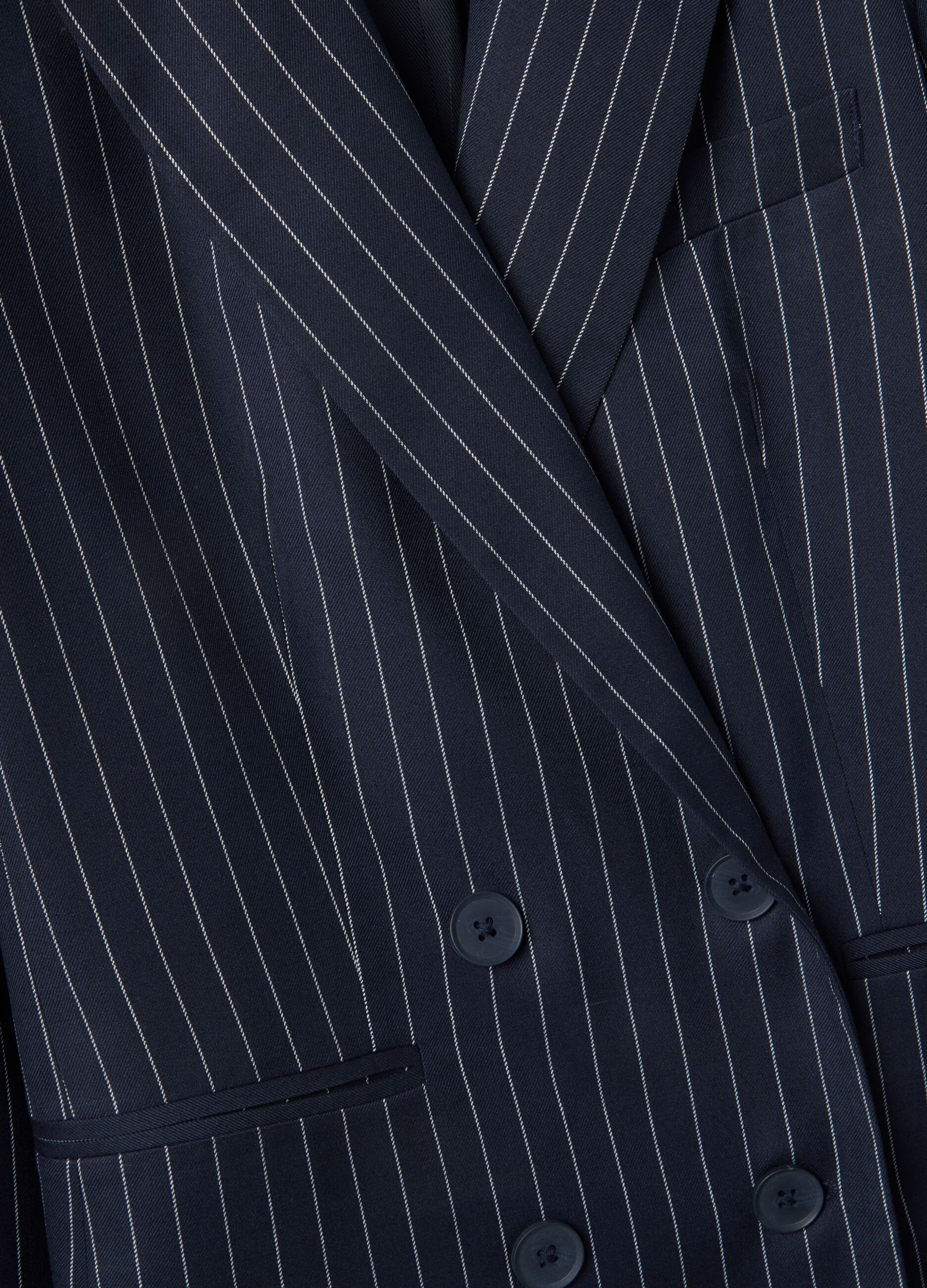 Regular fit multicolour striped blazer