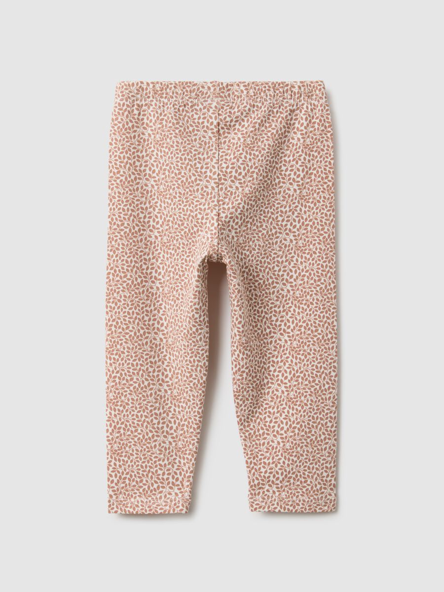 Slim fit multicolour stretchy cotton leggings for girls_1