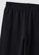 Black jogger trousers in organic cotton and viscose blend for girls_5