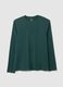 Green pure cotton regular fit sweater_4