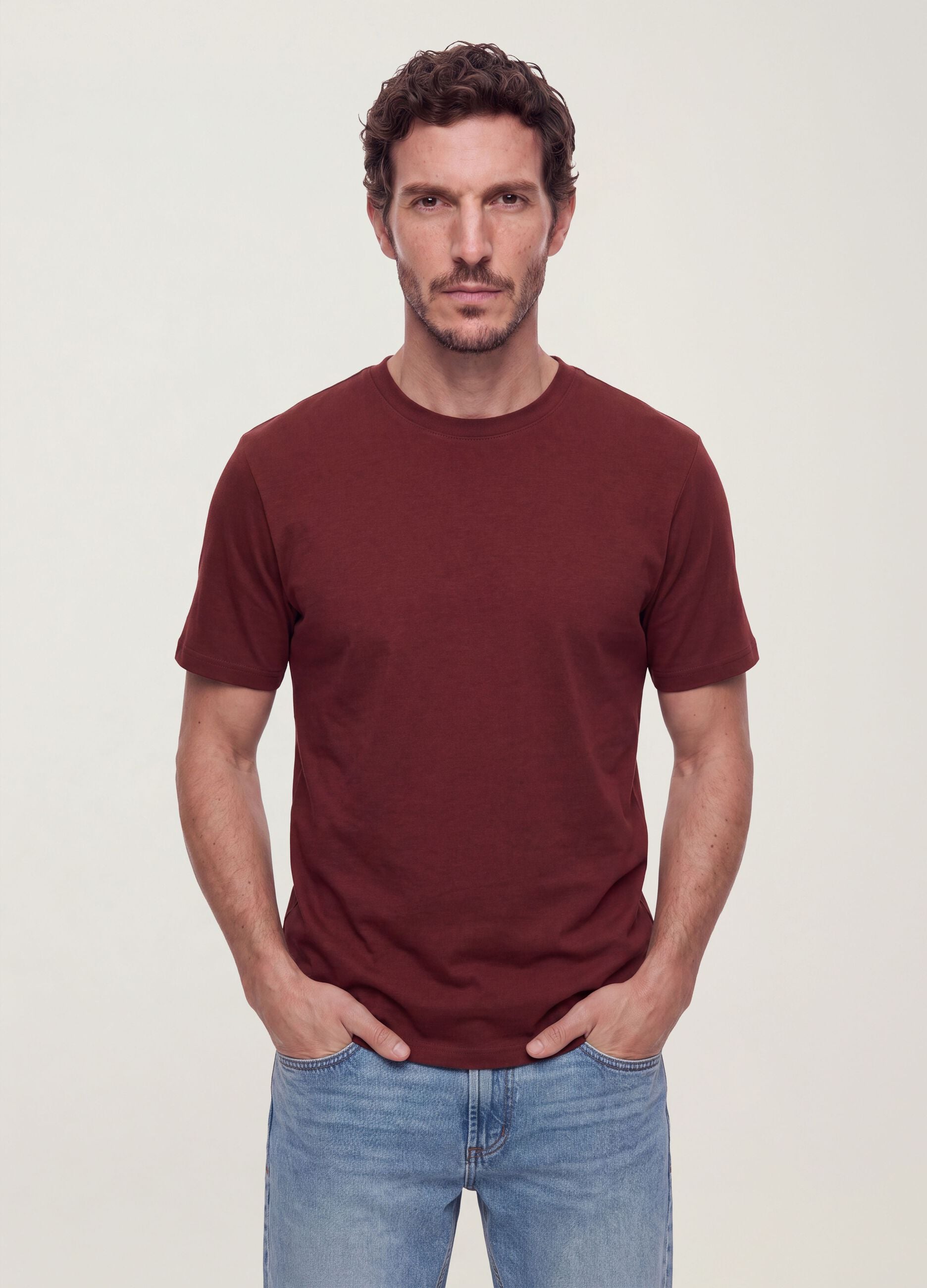 Red The Iconic Tee pure cotton short-sleeve T-shirt, relaxed fit