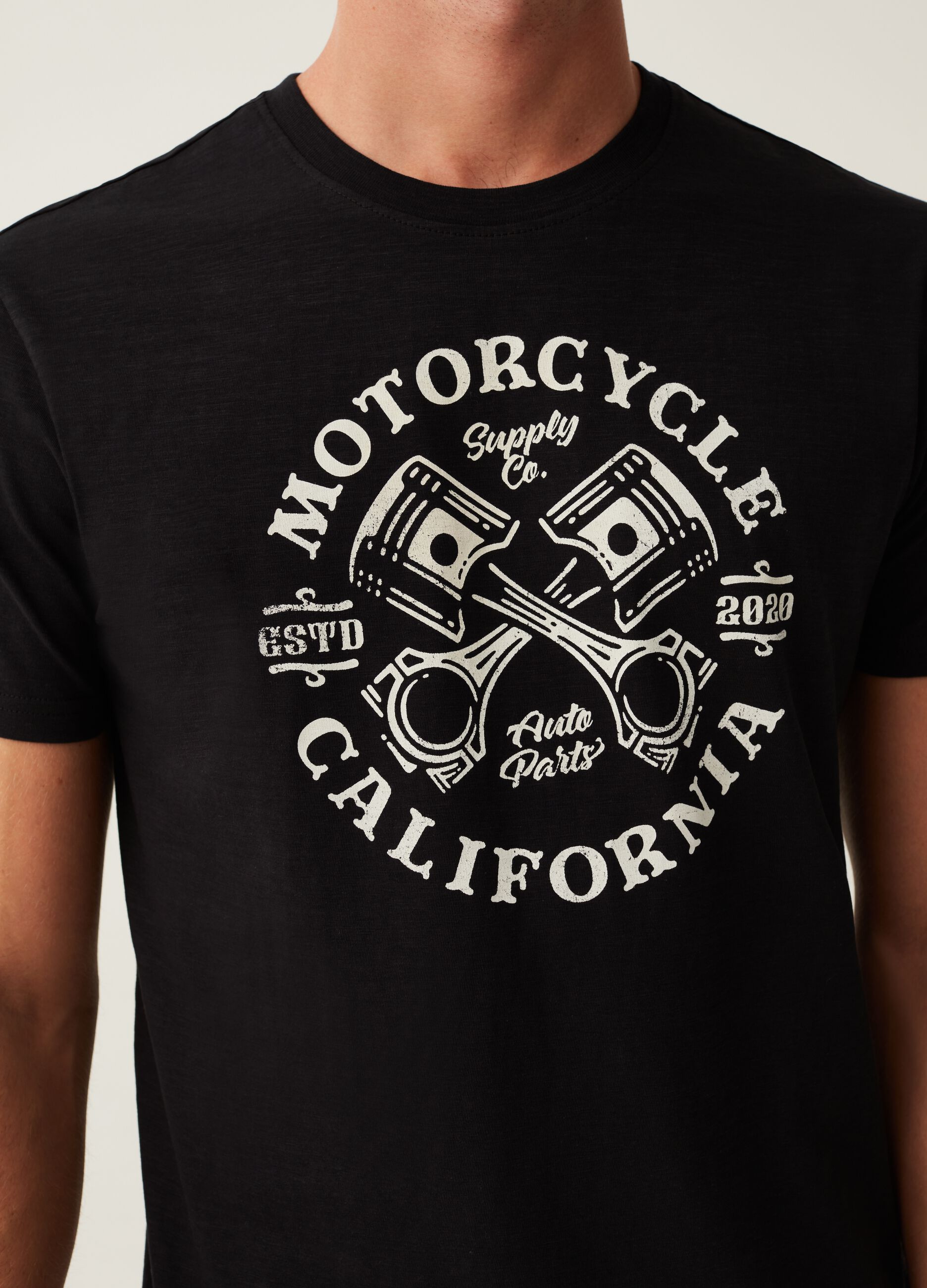 T-shirt con stampa Motorcycle California_3