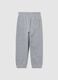 Children's grey pure cotton regular fit trousers_1