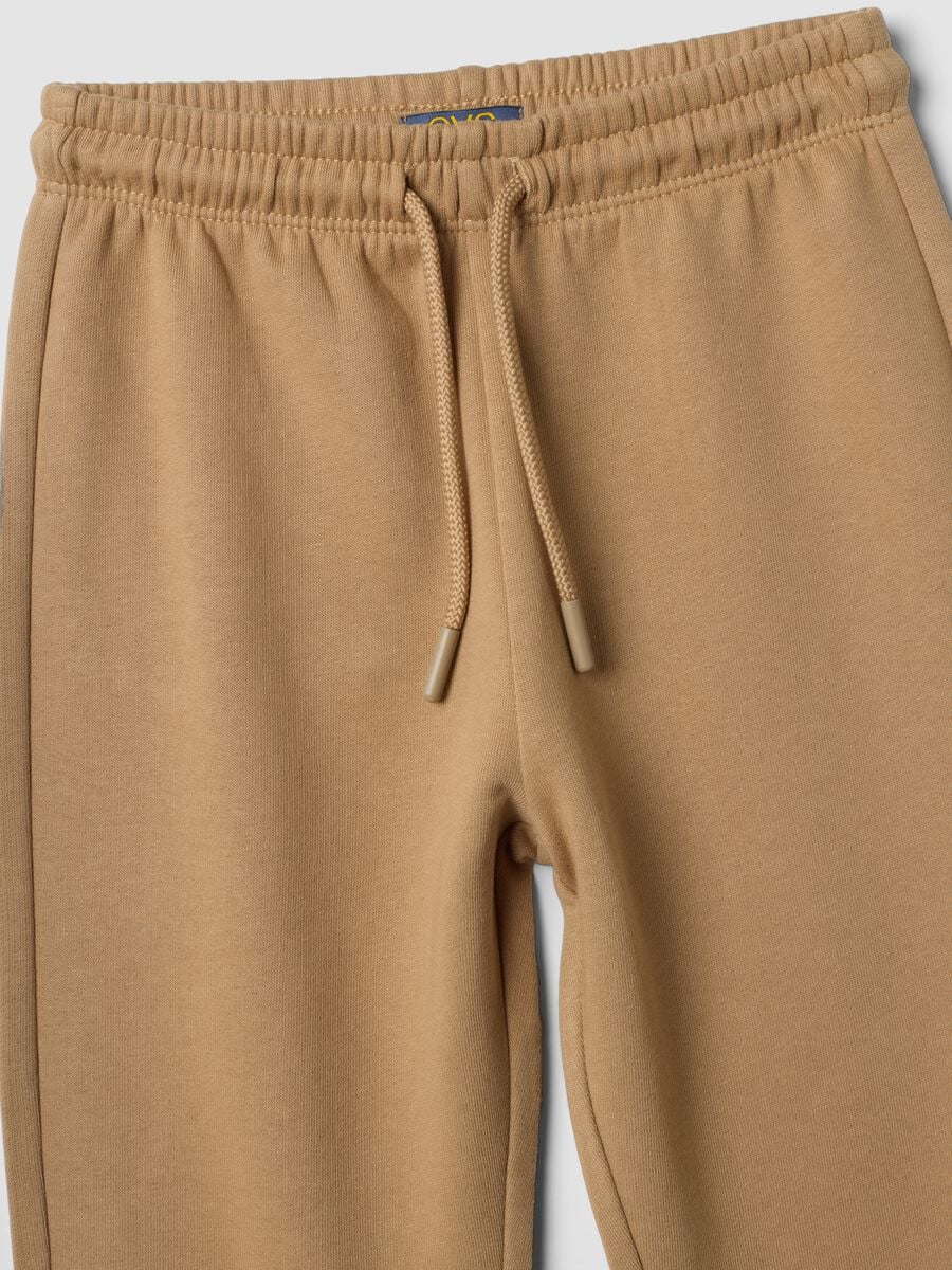 Brown jogger trousers in pure organic cotton_2