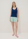 Green organic cotton regular-fit short pyjama shorts_0