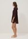 Brown pure linen beach cover-up_1