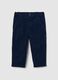 Boys' pure cotton blue trousers, regular fit_0