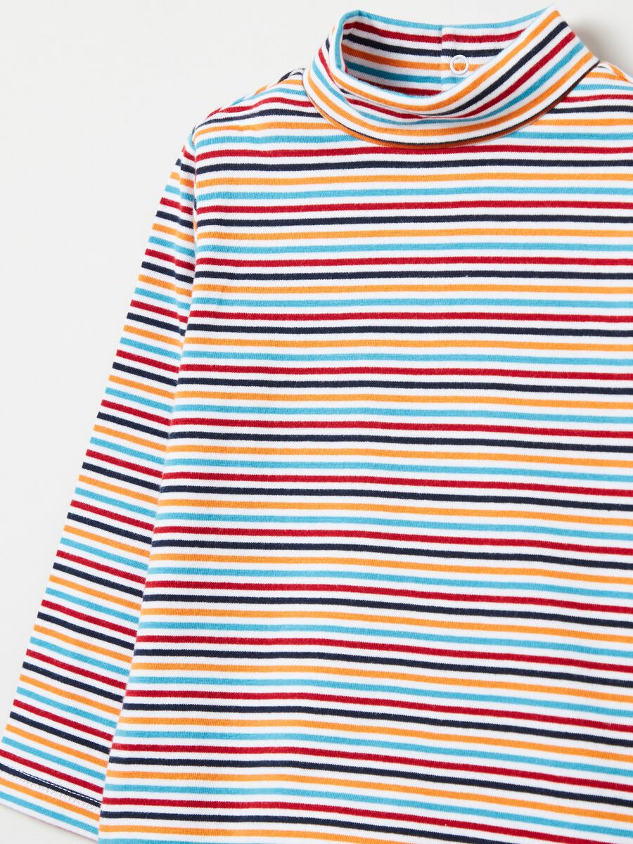 T-shirt maniche lunghe con collo alto_2