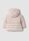 Pink padded hooded jacket, regular fit_1