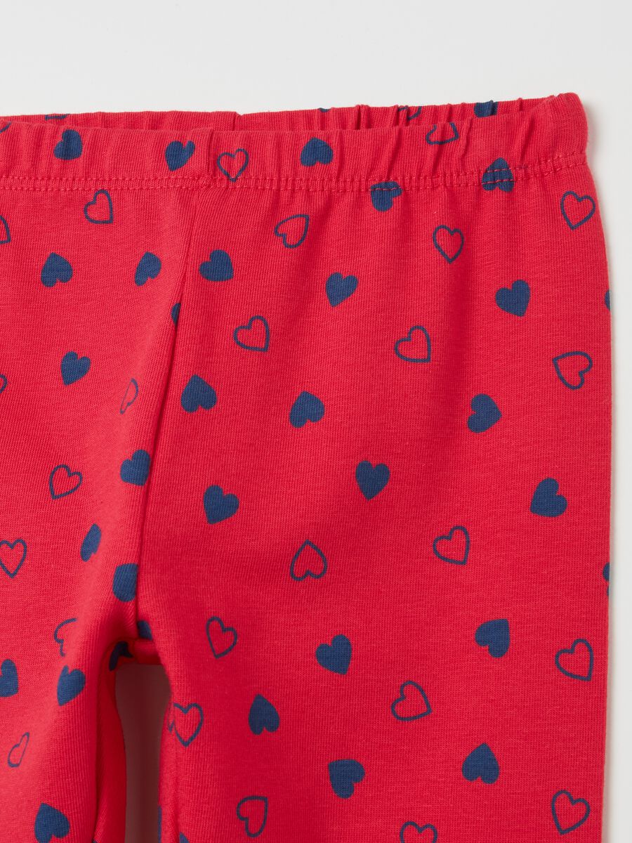 Printed stretch cotton leggings_2