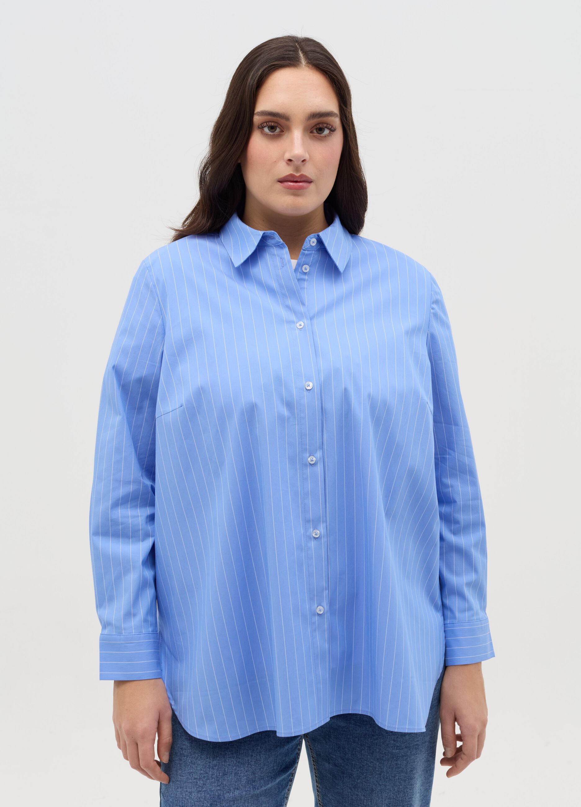 MYA Curvy stripe pattern shirt