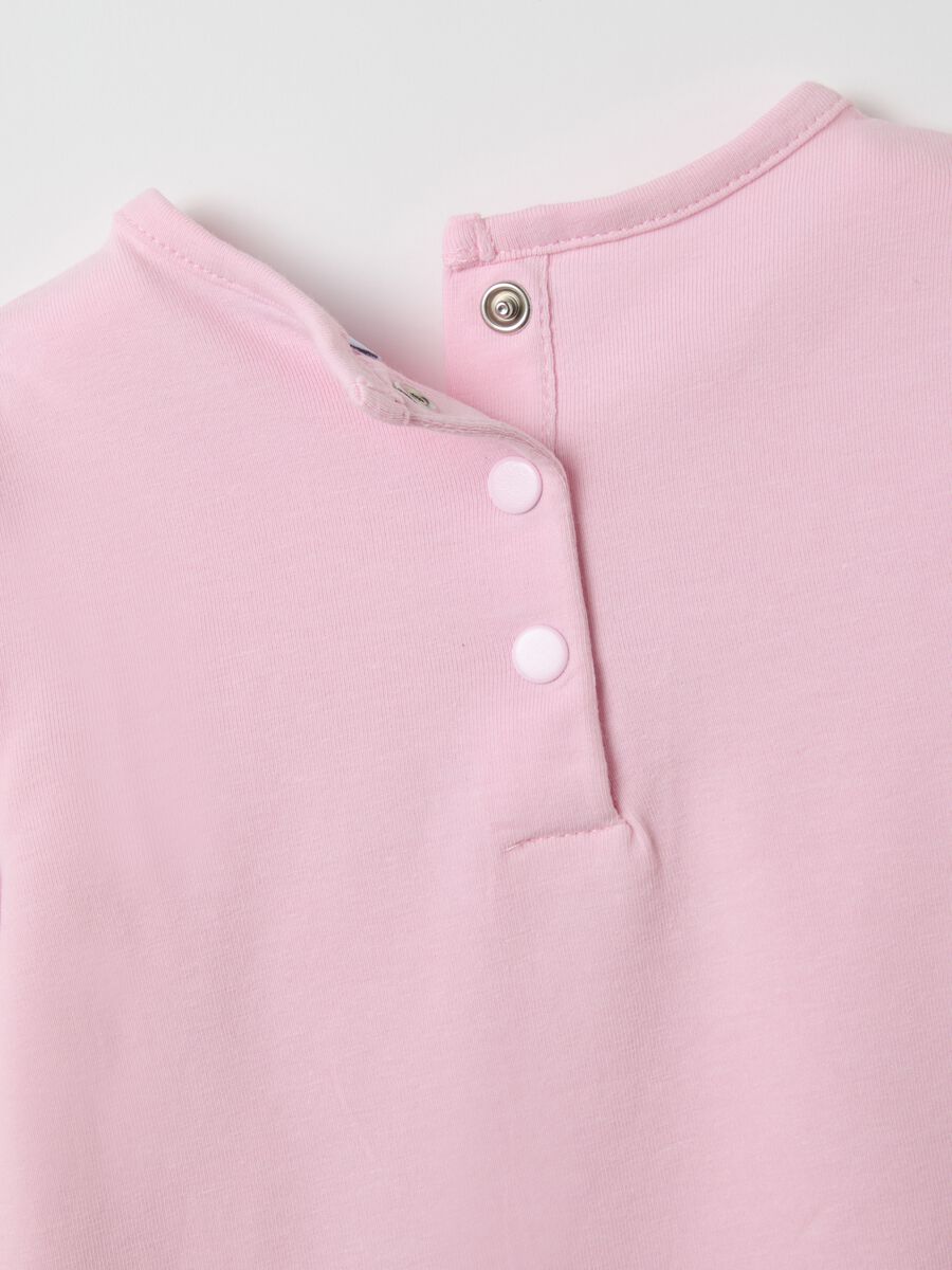 Pink Stretch Cotton Girls' Top_3