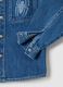 Blue denim regular fit kids' shirt with Spiderman print_3