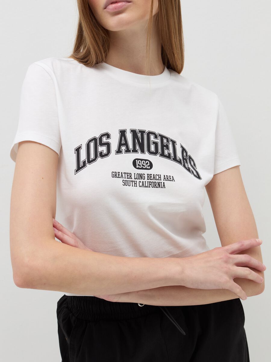 Crop T-shirt in cotton_3