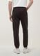 Brown relaxed-fit stretch joggers_2