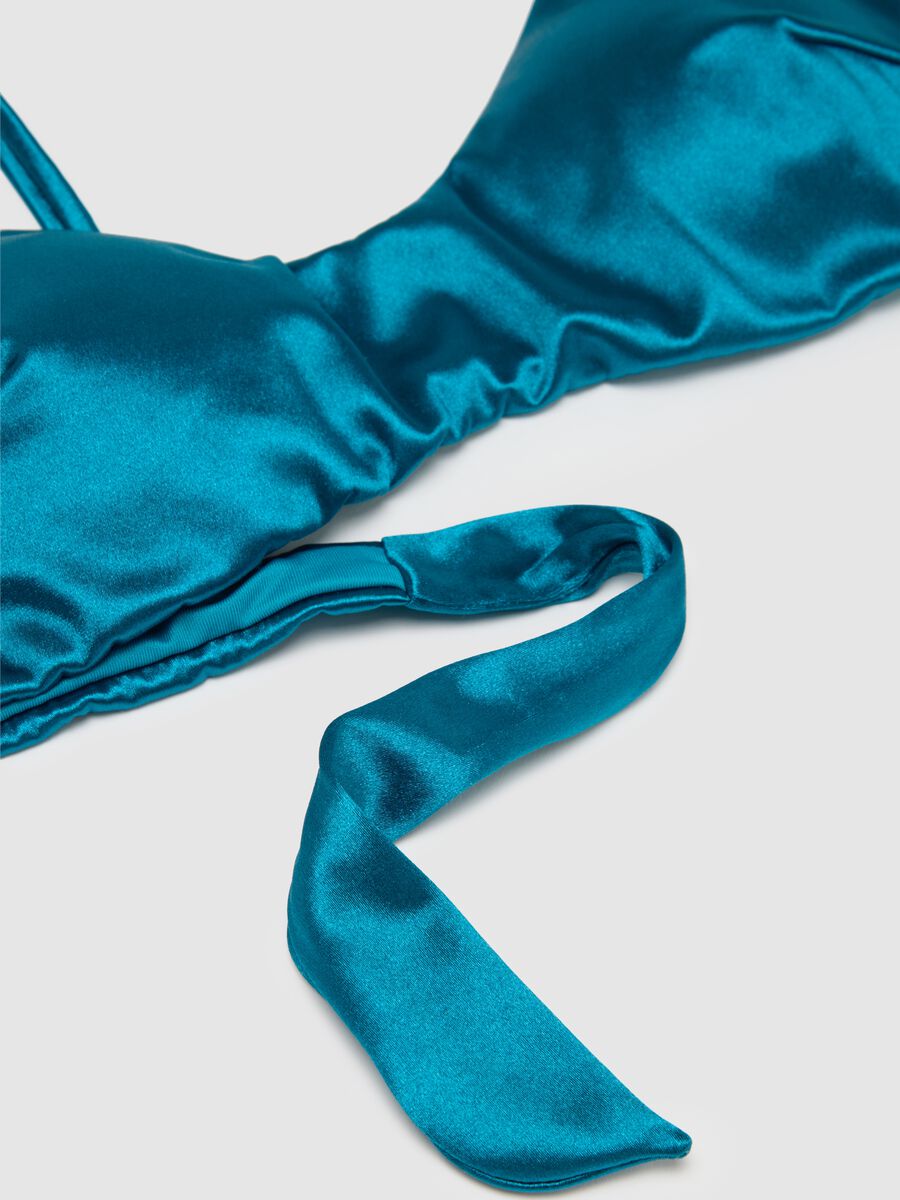 Women's bikini in stretchy light blue fabric_5