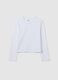Girls' pure cotton white t-shirt regular fit_3