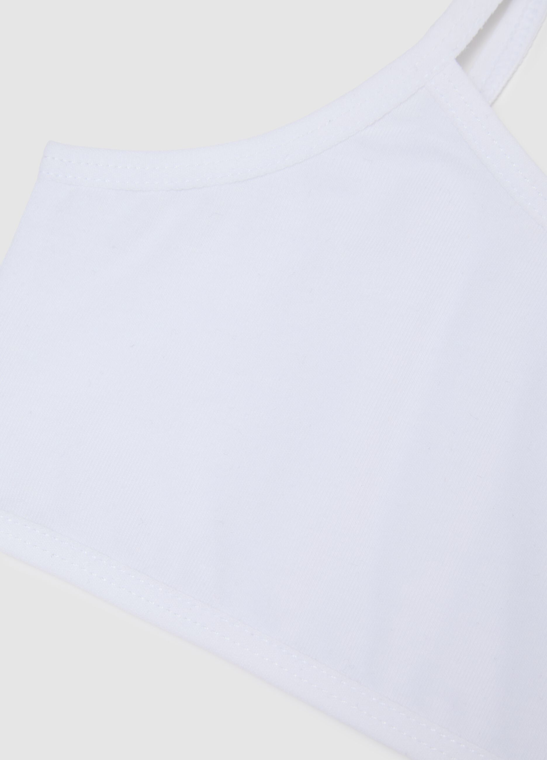 Girl's Cotton White Stretch Bra Tripack Set