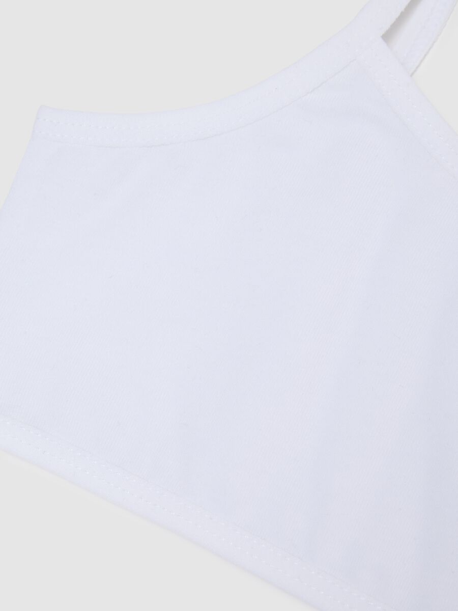Girl's Cotton White Stretch Bra Tripack Set_2