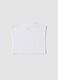 Girls&rsquo; white fitted bandeau top in stretch cotton_4