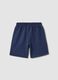 Boys' blue regular-fit 100% cotton shorts with Spider-Man_1