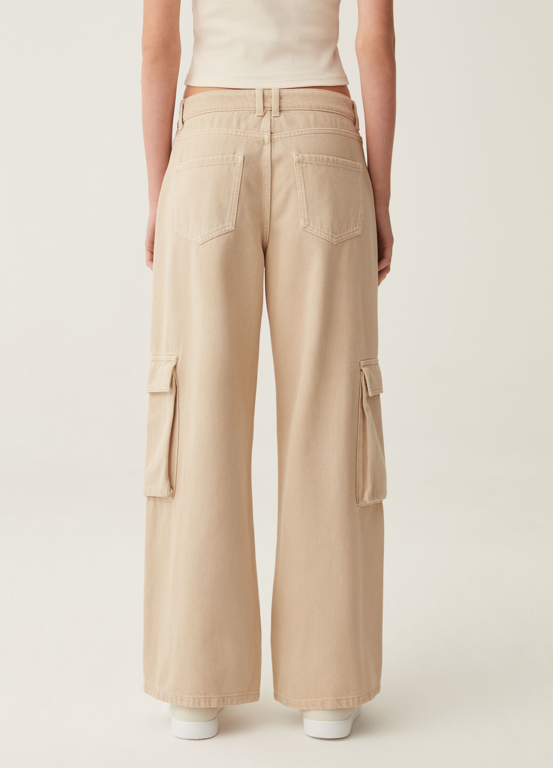 Jeans cargo wide leg_1