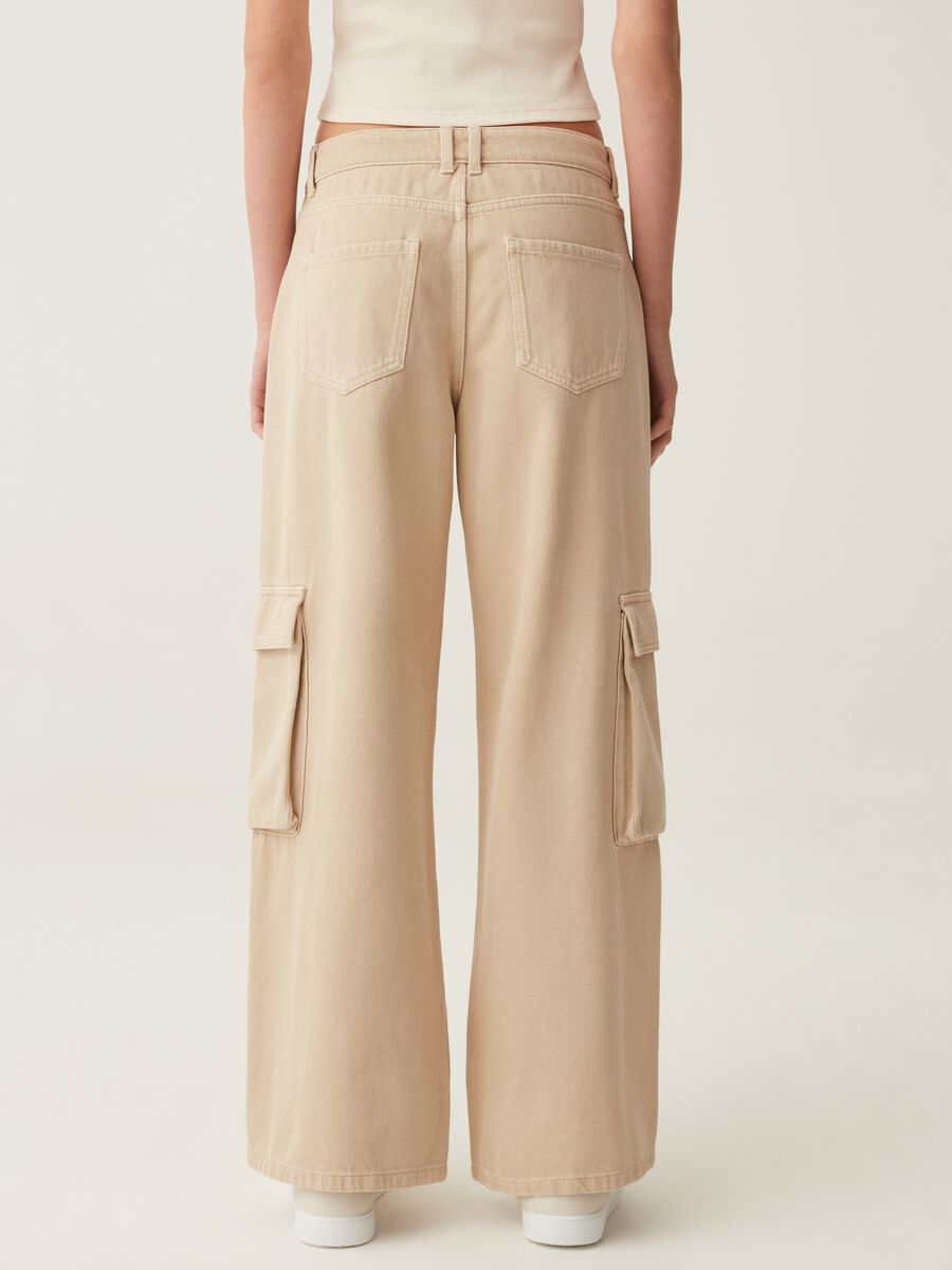 Jeans cargo wide leg_1
